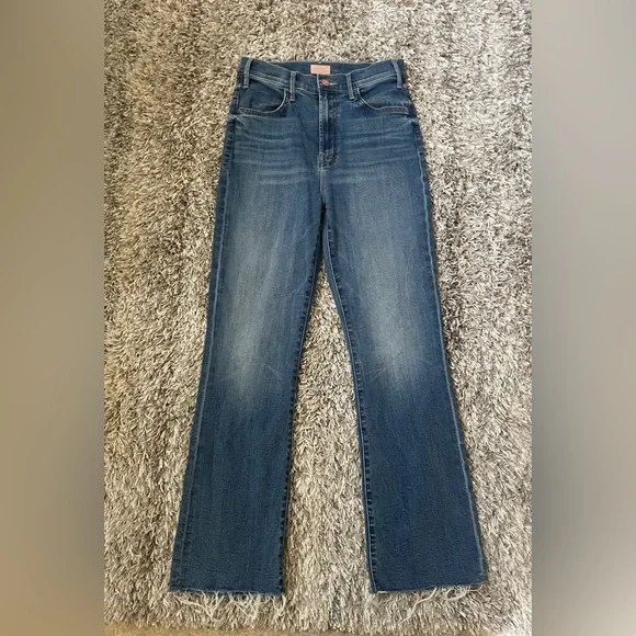 Mother The Hustler Ankle Fray Jeans Size 29 - Picture 3 of 15